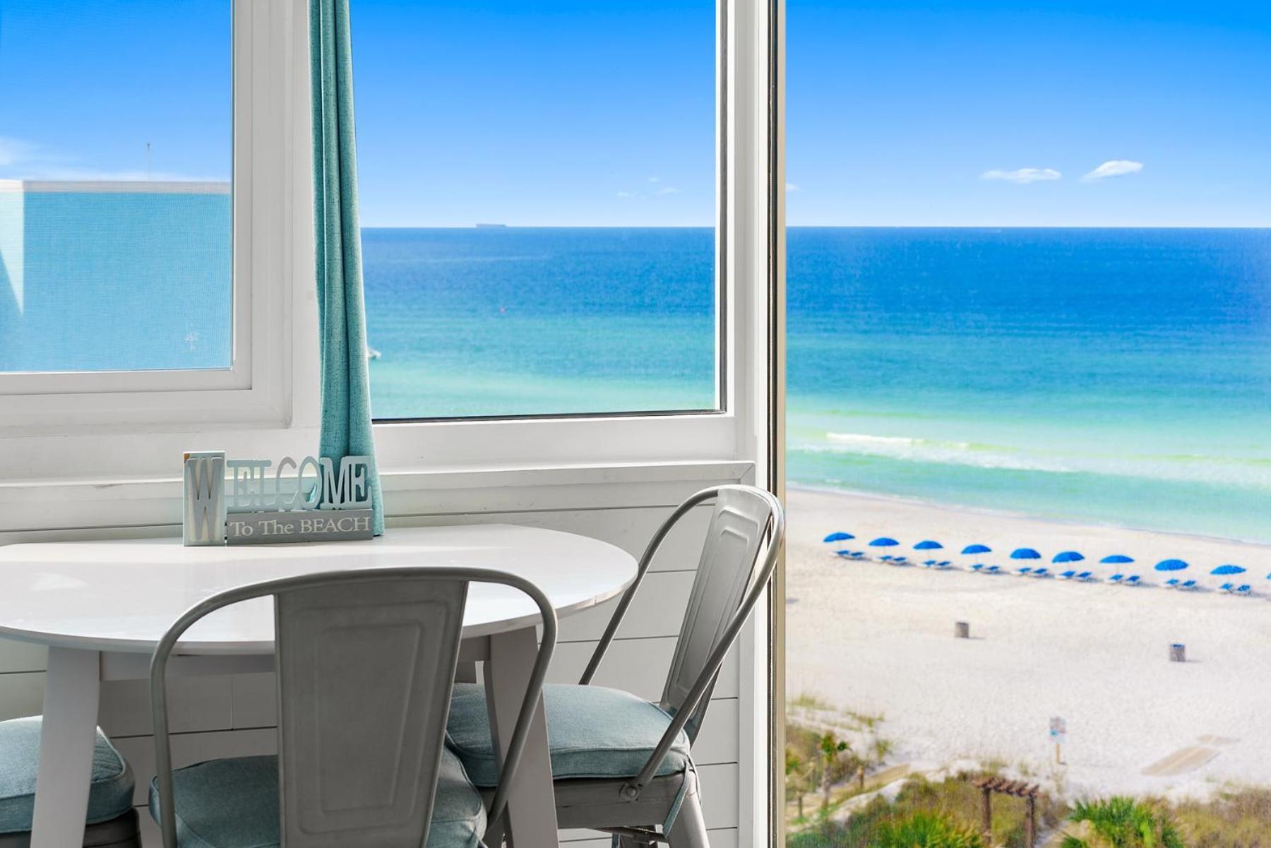 Sea The Gulf - Top Of The Gulf 809 - Beach Front Resort - Ocean View Free Beach Chair Service Panama City Beach Exteriör bild